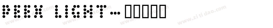 Peex Light字体转换